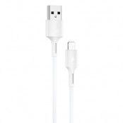 WK Design Power USB Till Lightning Kabel 1m - Vit