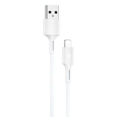 WK Design Power USB Till Lightning Kabel 1m - Vit