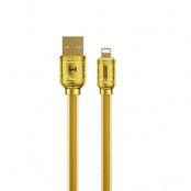 WK Design USB Till Lightning Kabel 1m - Guld
