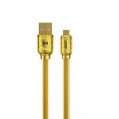 WK Design USB Till Micro USB  Kabel 1m - Guld