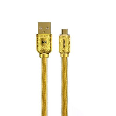 WK Design USB Till Micro USB  Kabel 1m - Guld