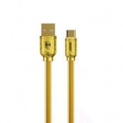 WK Design USB Till USB-C Kabel 1m - Guld