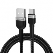 Wozinsky USB-C till USB-A kabel 2.4A 2m - Svart