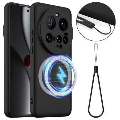 Xiaomi 15 Ultra Mobilskal MagSafe Liquid Silikon - Svart