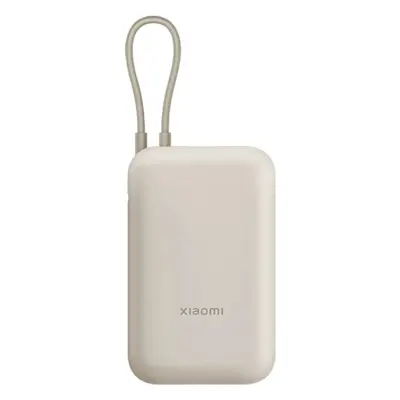 XIAOMI Powerbank 10000mAh 22.5W med USB-C Kabel - Lätt kaffe
