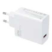 Xiaomi Snabbladdare USB-A 67W QC 3.0 Bulk - Vit