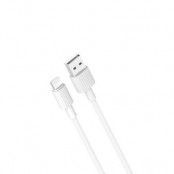 XO USB-A till Lightning kabel 1m 2.4A - Vit