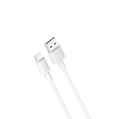 XO USB-A till Lightning kabel 1m 2.4A - Vit