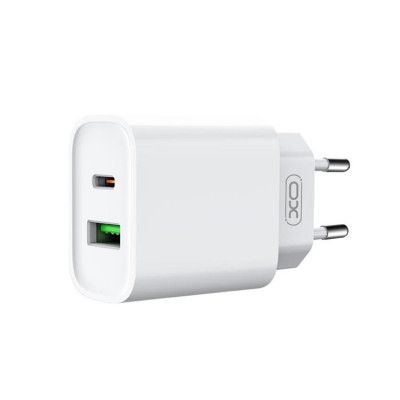 XO Snabbladdare 20W USB/USB-C med USB-C Kabel CE02A PD 3.0 QC