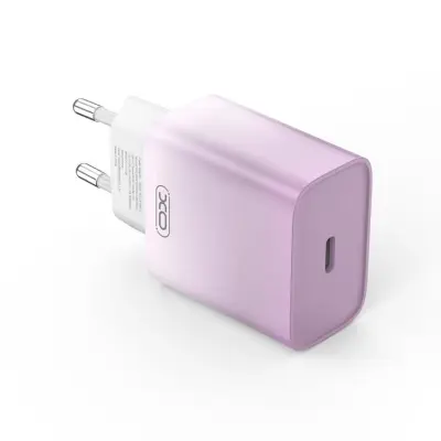 XO Snabbladdare 30W 1x USB-C CE18 PD Lila/Vit
