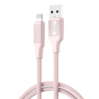 XO USB-A Till Lightning Kabel 1m 2.4A NB265 - Rosa
