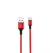 XO USB-A Till Lightning Kabel 1m 2.4A NB143 - Röd