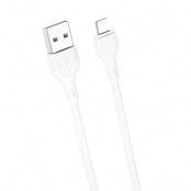 XO USB-A Till Lightning Kabel 2m 2.1A NB200 - Vit