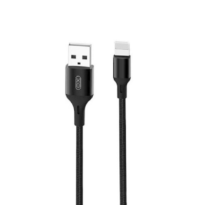 XO USB-A till Lightning kabel 2m 2.4A - Svart