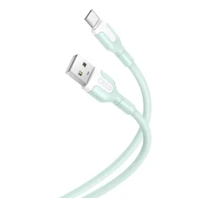 XO USB-A Till USB-C Kabel 1m 2.1A NB212 - Grön