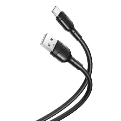 XO USB-A Till USB-C Kabel 1m 2.1A NB212 - Svart
