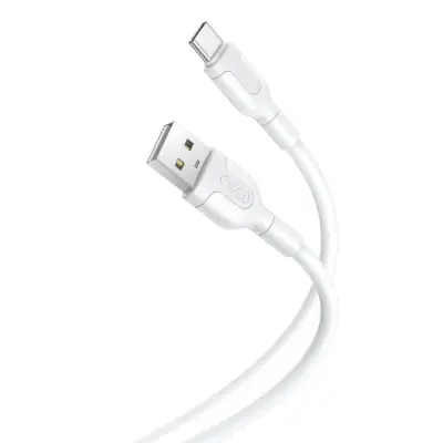 XO USB-A Till USB-C Kabel 1m 2.1A NB212 - Vit