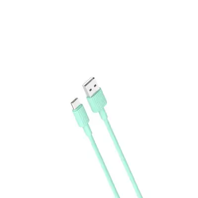 XO USB-A Till USB-C Kabel 1m 2.4A NB156 - Grön