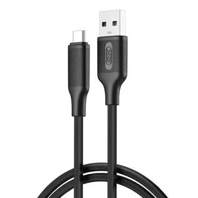 XO USB-A Till USB-C Kabel 1m 3A NB265 - Svart