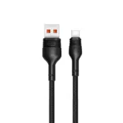 XO USB-A Till USB-C Kabel 1m 5A NB55 - Svart