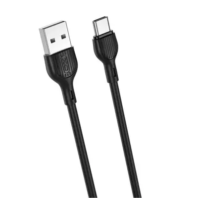 XO USB-A Till USB-C Kabel 2m 2.1A NB200 - Svart