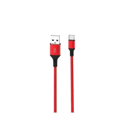 XO USB-A Till USB-C Kabel 2m 2.4A NB143 - Röd