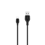 XO USB-A till USB-C kabel 2m - Svart