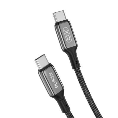 XO USB-C Till USB-C 60W 1.2m Kabel PD NB-Q180B - Svart