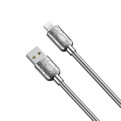 XO USB Till Lightning 1m Kabel 2.4A NB216 - Silver