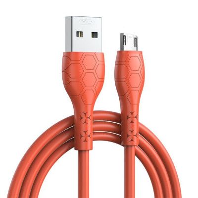 XO USB Till MicroUSB 1m Kabel 2.4A NB240 - Orange