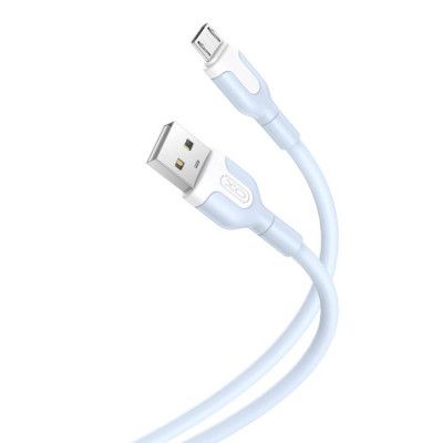 XO USB Till MicroUSB 1m Kabel 2.1A NB212 - Blå