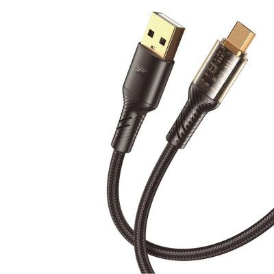 XO USB Till MicroUSB 1m Kabel 2.4A NB229 - Svart