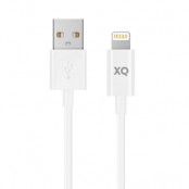 XQISIT Charge & Sync Kabel Lightning to USB A 150cm Vit