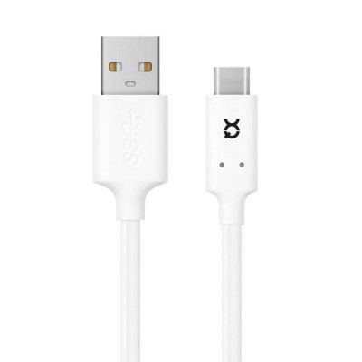 Xqisit Charge & Sync USB-C Kabel 3.1 100cm - Vit