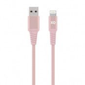 XQISIT Extra Strong Braided Kabel Lightning to USB A 200cm