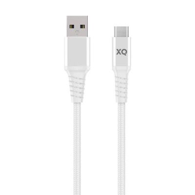 XQISIT Extra Strong Braided Kabel USB-C 3.0 to USB A 200 Vit