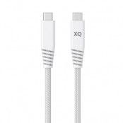XQISIT Extra Strong Braided Kabel USB-C 3.1 to USB-C 3.1 Vit