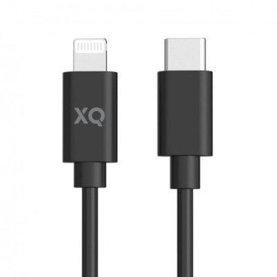 Xqisit Lightning , USB-C 2.0 Kabel 150cm - Svart