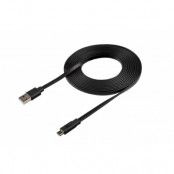 Xtorm Flat USB-A / Micro-USB Kabel 3m - Svart