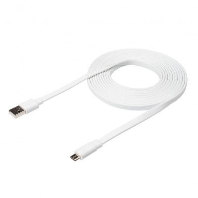 Xtorm Flat USB-A / Micro-USB Kabel 3m - Vit