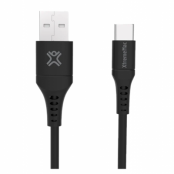 XtremeMAC Flexi USB-A till USB-C Kabel 2m - Svart