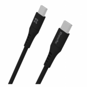 XtremeMAC Flexi USB-C till USB-C Kabel 1.5 m - Svart