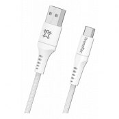 XtremeMAC Premium USB-A till USB-C Kabel 2m - Vit