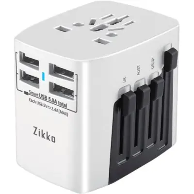 Zikko Travel Adapter 4x USB