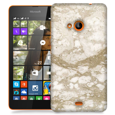 Skal till Lumia 535 - Marble - Beige