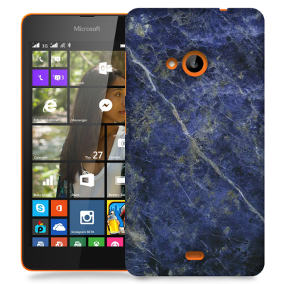 Skal till Lumia 535 - Marble - Blå