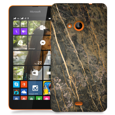 Skal till Lumia 535 - Marble - Brun