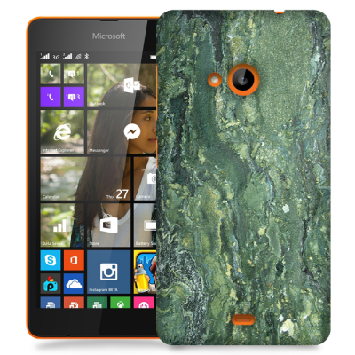 Skal till Lumia 535 - Marble - Grön