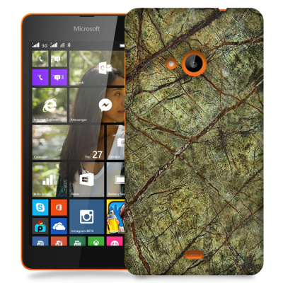 Skal till Lumia 535 - Marble - Grön
