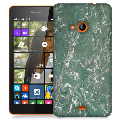 Skal till Lumia 535 - Marble - Grön